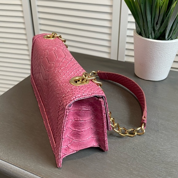 Liz Claiborne Lucky Charms Pink Croc/Alligator - Picture 5 of 10